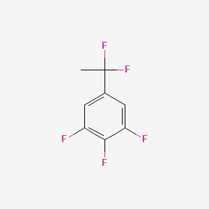 molecular formula C8H5F5 B1451999 5-(1,1-Difluoroethyl)-1,2,3-trifluorobenzene CAS No. 1138445-27-8