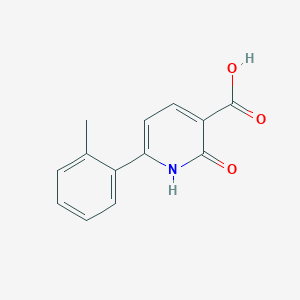 molecular formula C13H11NO3 B1452002 6-(2-Methylphenyl)-2-oxo-1,2-dihydropyridine-3-carboxylic acid CAS No. 1204296-40-1