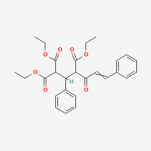molecular formula C27H30O7 B14520039 Triethyl 4-oxo-2,6-diphenylhex-5-ene-1,1,3-tricarboxylate CAS No. 62558-69-4