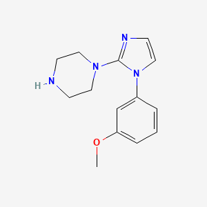 B1452004 1-[1-(3-Methoxyphenyl)imidazol-2-yl]piperazine CAS No. 1019111-61-5