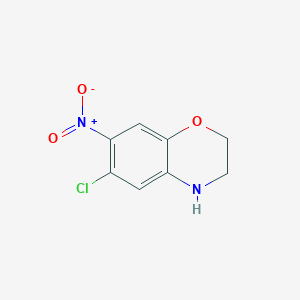 6-chloro-7-nitro-3,4-dihydro-2H-1,4-benzoxazine