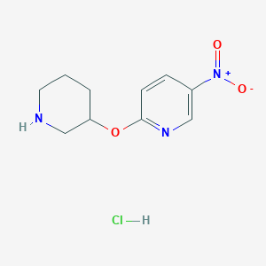 5-Nitro-2-(3-piperidinyloxy)pyridine hydrochloride