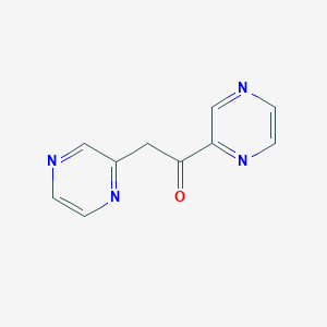 molecular formula C10H8N4O B14520080 1,2-Di(pyrazin-2-yl)ethanone CAS No. 62846-60-0