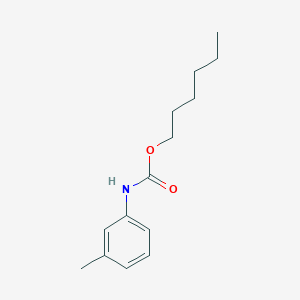molecular formula C14H21NO2 B14520081 Hexyl (3-methylphenyl)carbamate CAS No. 62635-70-5