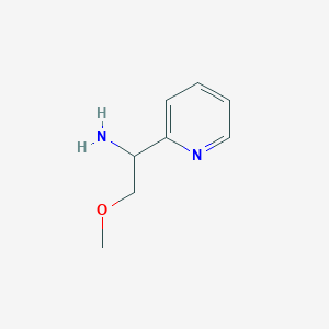 molecular formula C8H12N2O B1452013 (2-Methoxy-1-pyridin-2-ylethyl)amine CAS No. 1177274-07-5