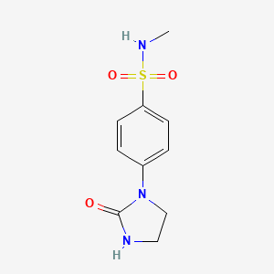 molecular formula C10H13N3O3S B14520167 N-Methyl-4-(2-oxoimidazolidin-1-yl)benzene-1-sulfonamide CAS No. 62868-47-7