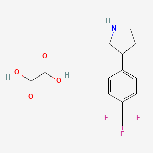 3-[4-(Trifluoromethyl)phenyl]pyrrolidine oxalate
