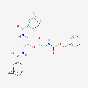 1,3-Bis(adamantane-1-carbonylamino)propan-2-yl 2-(phenylmethoxycarbonylamino)acetate