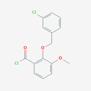 2-[(3-Chlorobenzyl)oxy]-3-methoxybenzoyl chloride