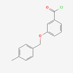 molecular formula C15H13ClO2 B1452024 3-[(4-Methylbenzyl)oxy]benzoyl chloride CAS No. 1160250-74-7
