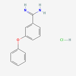 molecular formula C13H13ClN2O B1452032 3-Phenoxybenzene-1-carboximidamide hydrochloride CAS No. 109941-13-1