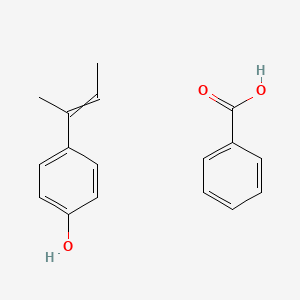 molecular formula C17H18O3 B14520334 Benzoic acid;4-but-2-en-2-ylphenol CAS No. 62717-10-6