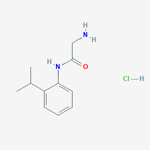 molecular formula C11H17ClN2O B1452040 N1-(2-Isopropylphenyl)glycinamide hydrochloride CAS No. 1211459-23-2