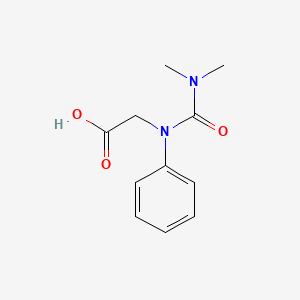molecular formula C11H14N2O3 B14520403 N-(Dimethylcarbamoyl)-N-phenylglycine CAS No. 62750-04-3