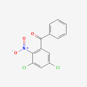 molecular formula C13H7Cl2NO3 B14520443 Methanone, (3,5-dichloro-2-nitrophenyl)phenyl- CAS No. 62567-89-9
