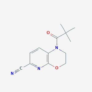 1-Pivaloyl-2,3-dihydro-1H-pyrido[2,3-b][1,4]-oxazine-6-carbonitrile