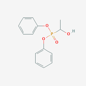 molecular formula C14H15O4P B14520486 Diphenyl (1-hydroxyethyl)phosphonate CAS No. 63007-74-9