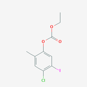 molecular formula C10H10ClIO3 B1452051 4-Chloro-5-iodo-2-methylphenyl ethyl carbonate CAS No. 930298-26-3
