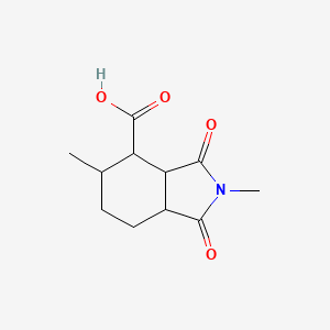 2,5-dimethyl-1,3-dioxo-octahydro-1H-isoindole-4-carboxylic acid