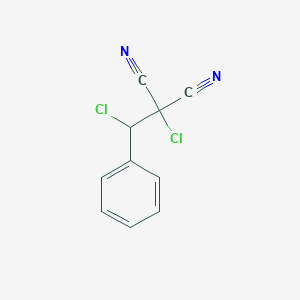 molecular formula C10H6Cl2N2 B14520547 Chloro[chloro(phenyl)methyl]propanedinitrile CAS No. 62979-60-6