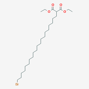 molecular formula C27H51BrO4 B14520588 Diethyl (20-bromoicosyl)propanedioate CAS No. 63099-18-3