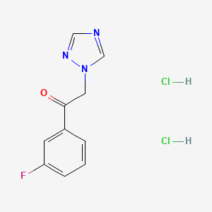 1-(3-fluorophenyl)-2-(1H-1,2,4-triazol-1-yl)ethan-1-one dihydrochloride