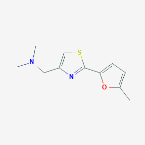 Dimethyl({[2-(5-methylfuran-2-yl)-1,3-thiazol-4-yl]methyl})amine