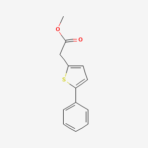 molecular formula C13H12O2S B14520622 Methyl (5-phenylthiophen-2-yl)acetate CAS No. 62689-80-9