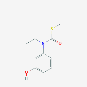 molecular formula C12H17NO2S B14520630 S-Ethyl (3-hydroxyphenyl)propan-2-ylcarbamothioate CAS No. 62603-81-0
