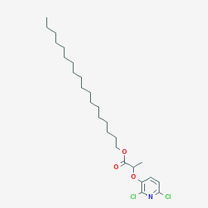 molecular formula C26H43Cl2NO3 B14520634 Octadecyl 2-[(2,6-dichloropyridin-3-YL)oxy]propanoate CAS No. 62805-08-7