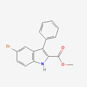 molecular formula C16H12BrNO2 B1452064 Methyl 5-Bromo-3-phenyl-1H-indole-2-carboxylate CAS No. 1217862-75-3