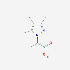 molecular formula C9H14N2O2 B1452065 2-(3,4,5-Trimethyl-1H-pyrazol-1-yl)propanoic acid CAS No. 1217862-30-0