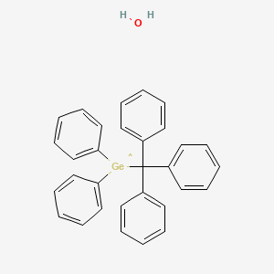 molecular formula C31H27GeO B14520665 Diphenyl(triphenylmethyl)germyl--water (1/1) CAS No. 63072-05-9