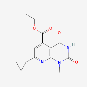 Ethyl 7-Cyclopropyl-1-methyl-2,4-dioxo-1,2,3,4-tetrahydropyrido[2,3-d]pyrimidine-5-carboxylate