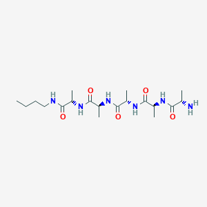 molecular formula C19H36N6O5 B14520674 L-Alanyl-L-alanyl-L-alanyl-L-alanyl-N-butyl-L-alaninamide CAS No. 62526-76-5