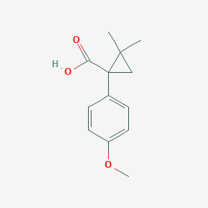 1-(4-Methoxyphenyl)-2,2-dimethylcyclopropanecarboxylic acid