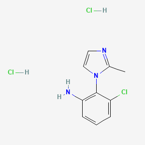 3-chloro-2-(2-methyl-1H-imidazol-1-yl)aniline dihydrochloride