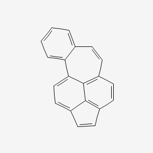 molecular formula C20H12 B14520763 Benzo[4,5]cyclohepta[1,2,3-fg]acenaphthylene CAS No. 63055-05-0