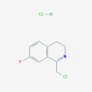 1-(Chloromethyl)-7-fluoro-3,4-dihydroisoquinoline hydrochloride