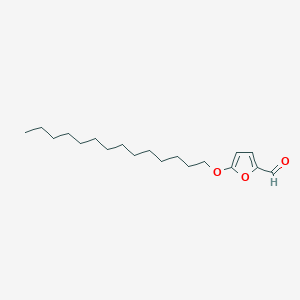 molecular formula C19H32O3 B14520865 5-(Tetradecyloxy)furan-2-carbaldehyde CAS No. 62702-73-2