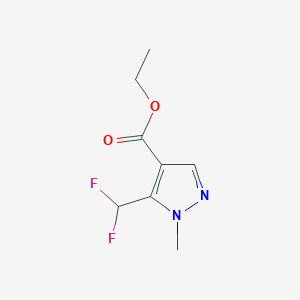 molecular formula C8H10F2N2O2 B1452088 Ethyl 5-(difluoromethyl)-1-methyl-1H-pyrazole-4-carboxylate CAS No. 851725-98-9