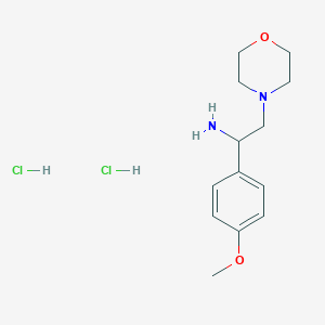 1-(4-Methoxyphenyl)-2-(morpholin-4-yl)ethan-1-amine dihydrochloride