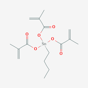 molecular formula C16H24O6Sn B14520908 Butyltris[(2-methylacryloyl)oxy]stannane CAS No. 62480-02-8