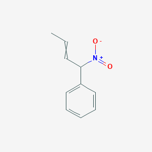 molecular formula C10H11NO2 B14520926 (1-Nitrobut-2-en-1-yl)benzene CAS No. 62753-14-4