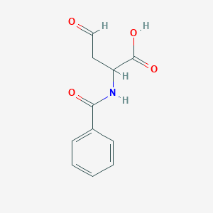 molecular formula C11H11NO4 B14520970 2-Benzamido-4-oxobutanoic acid CAS No. 62631-49-6
