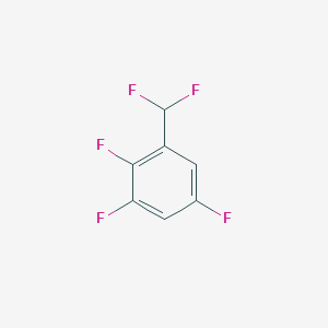 molecular formula C7H3F5 B1452099 1-(Difluoromethyl)-2,3,5-trifluorobenzene CAS No. 1214358-17-4