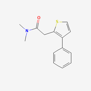 molecular formula C14H15NOS B14521005 N,N-Dimethyl-2-(3-phenylthiophen-2-yl)acetamide CAS No. 62404-40-4