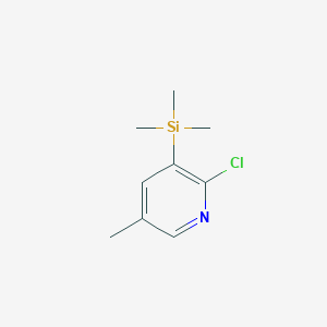 2-Chloro-5-methyl-3-(trimethylsilyl)pyridine