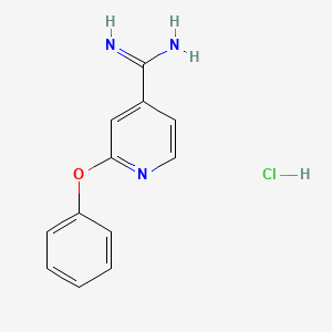 2-Phenoxypyridine-4-carboximidamide hydrochloride