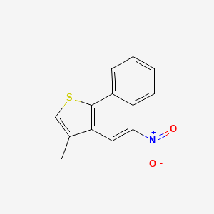 molecular formula C13H9NO2S B14521040 3-Methyl-5-nitronaphtho[1,2-B]thiophene CAS No. 62615-50-3